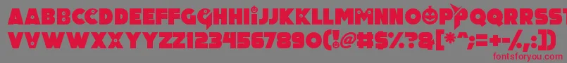 Pumpkin King Font – Red Fonts on Gray Background