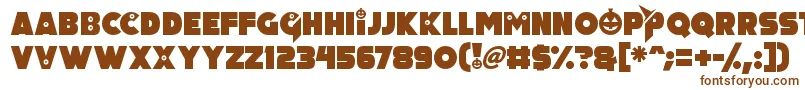 Pumpkin King Font – Brown Fonts on White Background