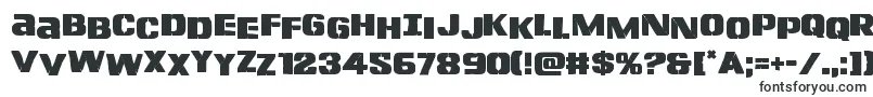 Lefthandlukestag-fontti – täytetyt fontit