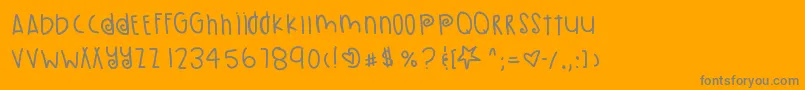 En savoir plus sur la police PumpkinSeeds Police PumpkinSeeds – polices grises sur fond orange