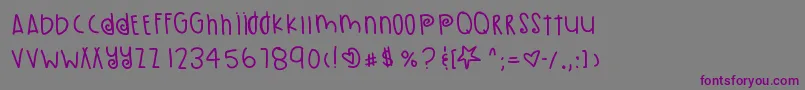 PumpkinSeeds Font – Purple Fonts on Gray Background