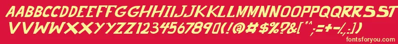 Más sobre la fuente punch it PGS Italic fuente punch it PGS Italic – Fuentes Amarillas Sobre Fondo Rojo