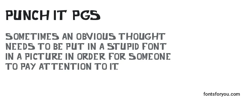Punch it PGS Font