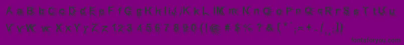 Puncher Font – Black Fonts on Purple Background