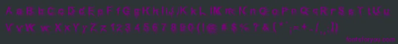 Puncher Font – Purple Fonts on Black Background