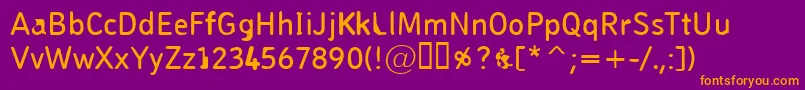Pungen Font – Orange Fonts on Purple Background