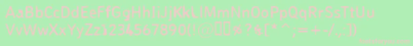 Pungen Font – Pink Fonts on Green Background