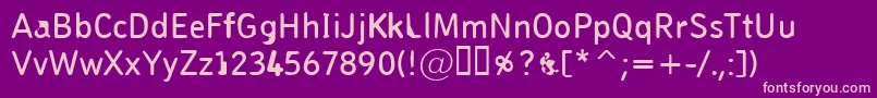 Pungen Font – Pink Fonts on Purple Background