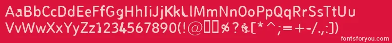 Pungen Font – Pink Fonts on Red Background