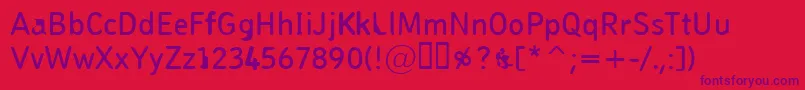 Pungen Font – Purple Fonts on Red Background
