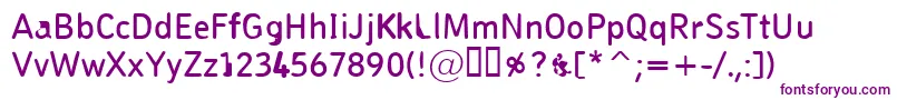 Pungen Font – Purple Fonts on White Background