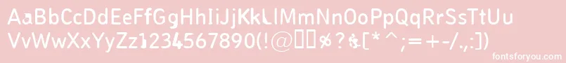 Pungen Font – White Fonts on Pink Background