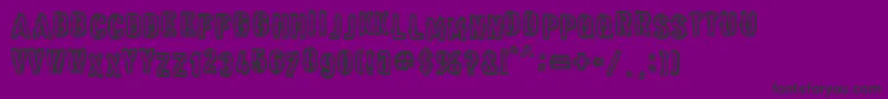 Punk Army Font – Black Fonts on Purple Background