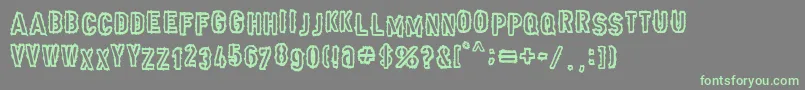 Punk Army Font – Green Fonts on Gray Background