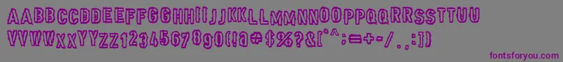 Punk Army Font – Purple Fonts on Gray Background