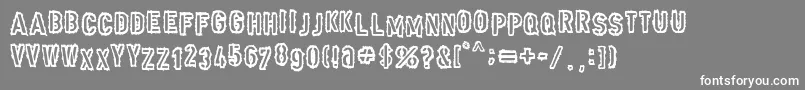Punk Army Font – White Fonts on Gray Background