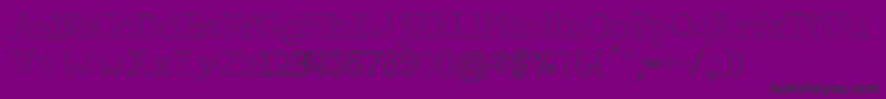 CarpeDiem-fontti – mustat fontit violetilla taustalla
