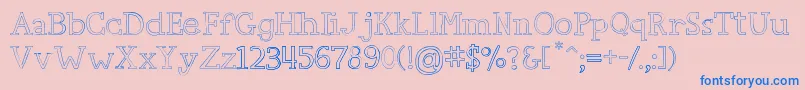 CarpeDiem Font – Blue Fonts on Pink Background