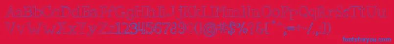 CarpeDiem Font – Blue Fonts on Red Background