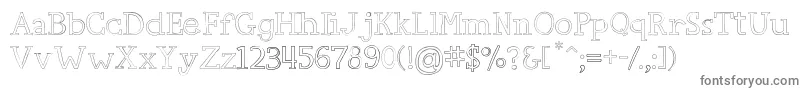 Шрифт CarpeDiem – серые шрифты на белом фоне