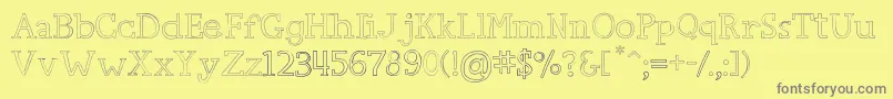 CarpeDiem Font – Gray Fonts on Yellow Background