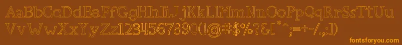 CarpeDiem Font – Orange Fonts on Brown Background