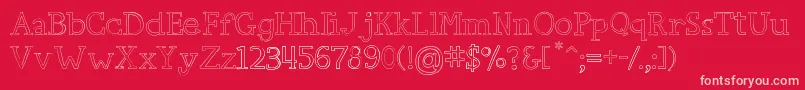 CarpeDiem Font – Pink Fonts on Red Background