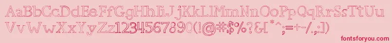 CarpeDiem Font – Red Fonts on Pink Background