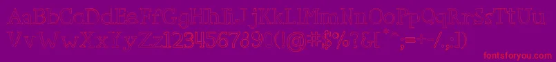 CarpeDiem Font – Red Fonts on Purple Background