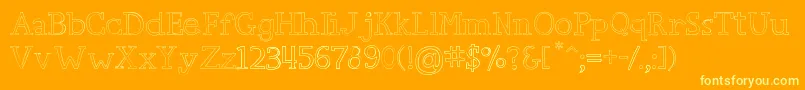 CarpeDiem Font – Yellow Fonts on Orange Background