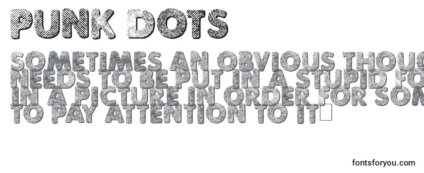 Шрифт Punk Dots