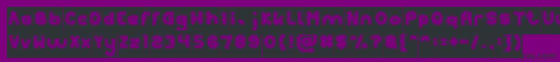 PUNK Inverse-fontti – mustat fontit violetilla taustalla