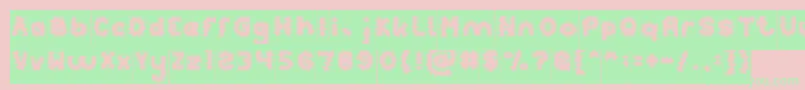 PUNK Inverse Font – Green Fonts on Pink Background