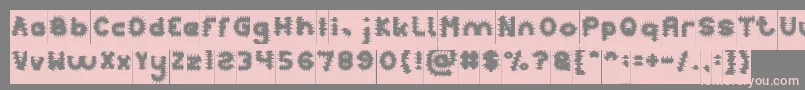 fuente PUNK Inverse – Fuentes Rosadas Sobre Fondo Gris
