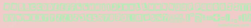 Punk Survival Font – Green Fonts on Pink Background