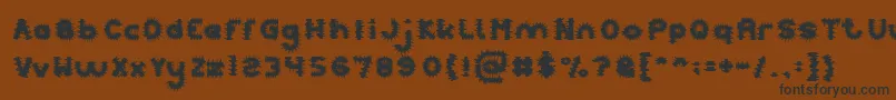 PUNK Font – Black Fonts on Brown Background
