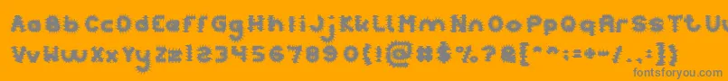 PUNK Font – Gray Fonts on Orange Background