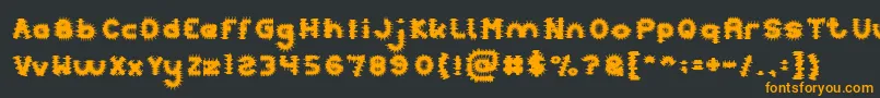 PUNK Font – Orange Fonts on Black Background