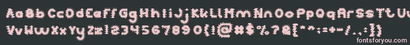 PUNK Font – Pink Fonts on Black Background