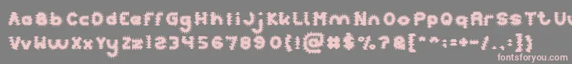 PUNK Font – Pink Fonts on Gray Background