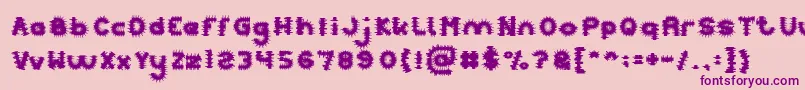 PUNK Font – Purple Fonts on Pink Background