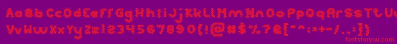 PUNK Font – Red Fonts on Purple Background