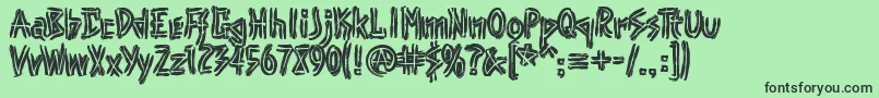 Punkフォントについての詳細 フォントPunk – 緑の背景に黒い文字
