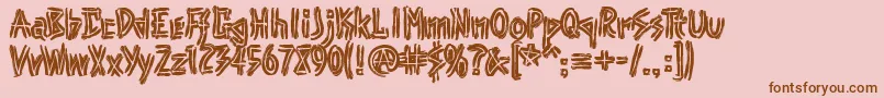 More about Punk Font Punk Font – Brown Fonts on Pink Background