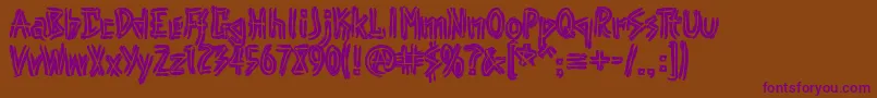 Más sobre la fuente Punk fuente Punk – Fuentes Moradas Sobre Fondo Marrón