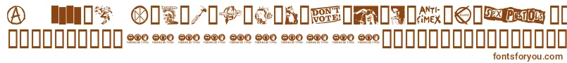 PUNKD    Font – Brown Fonts on White Background