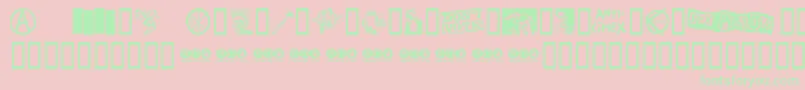 PUNKD    Font – Green Fonts on Pink Background