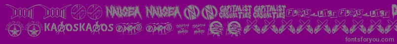 fuente punkrawk fontvir us – Fuentes Grises Sobre Fondo Morado