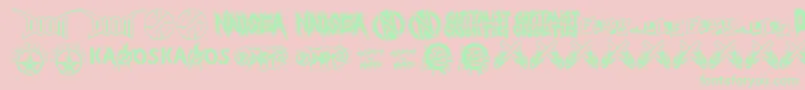 punkrawk fontvir us Font – Green Fonts on Pink Background