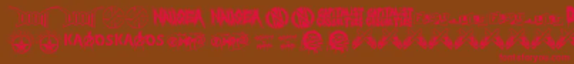 punkrawk fontvir us Font – Red Fonts on Brown Background